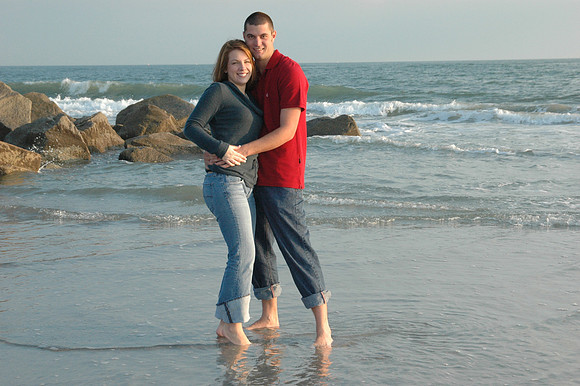 Engagement photographer, Fort Macon photographer, beach photographer
