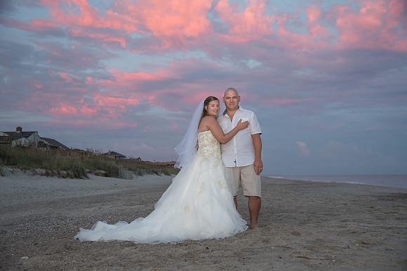 Beach wedding photographer, Carteret Co. wedding photographer, Atlantic Beach wedding photographer